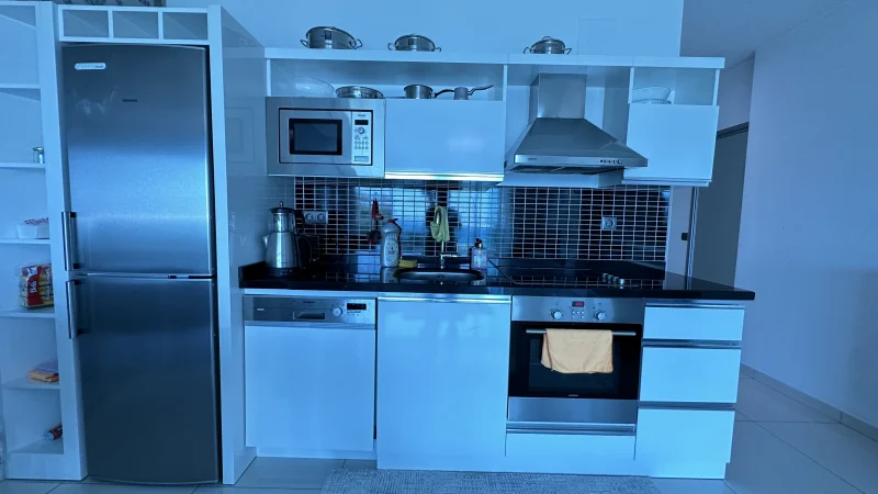 1+1 Apartment for Sale Right on the Sea in Kestel