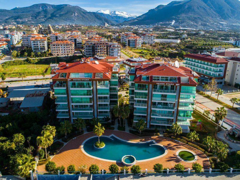 1+1 Apartment for Sale Right on the Sea in Kestel