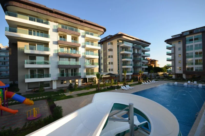 Alanya'da Deniz Manzaralı 1+1 Daire