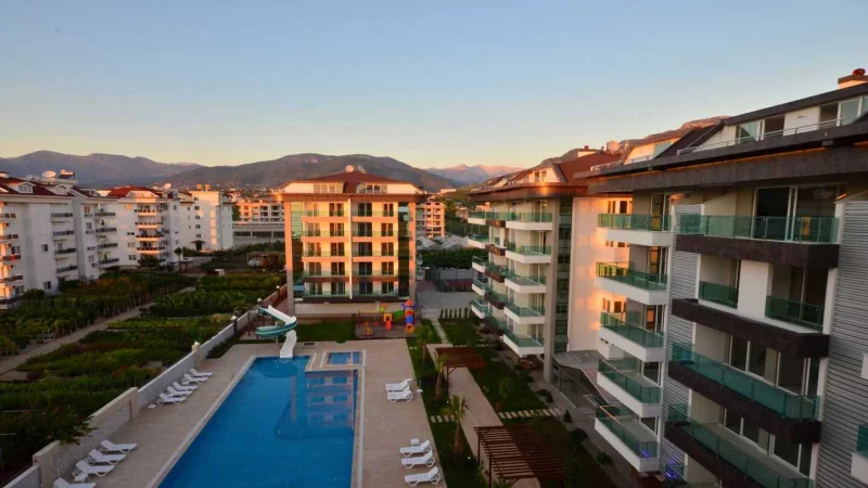 Alanya'da Deniz Manzaralı 1+1 Daire