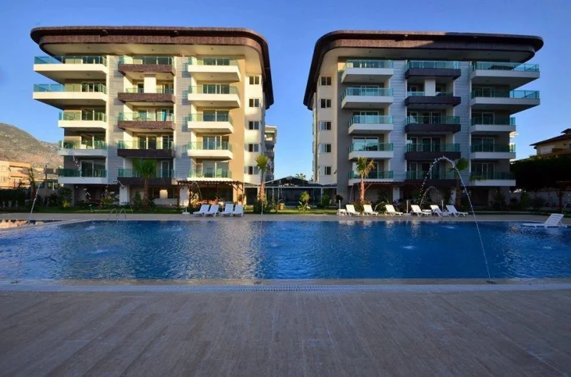 Alanya'da Deniz Manzaralı 1+1 Daire