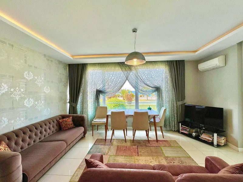 Alanya'da Deniz Manzaralı 1+1 Daire