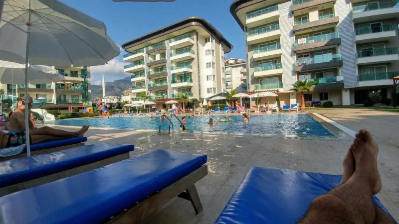 Alanya'da Deniz Manzaralı 1+1 Daire