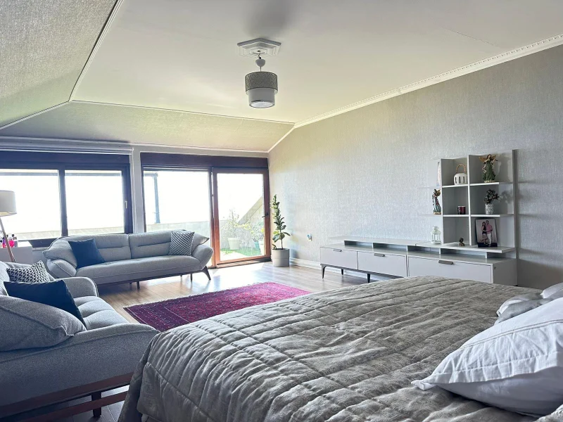 Alanya, Kestel'de Deniz Manzaralı 6+1 Daire