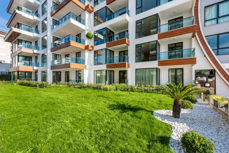 Alanya, 4+1 Lägenhet på Arnelya Beach Residence