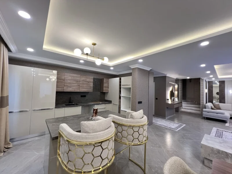 Villa 4+1 med panoramisk havsutsikt i Olimp City