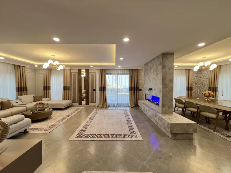 Villa 4+1 med panoramisk havsutsikt i Olimp City
