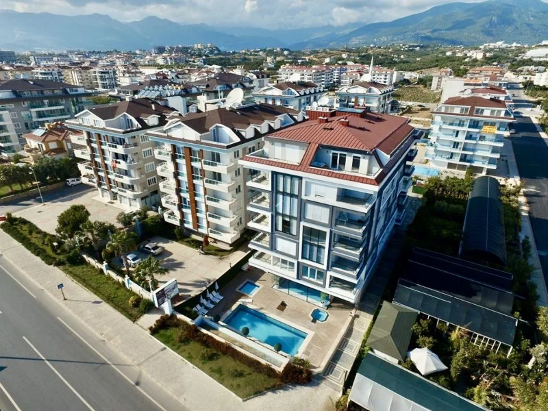 1+1 Apartment at Küçüker Sea Star on the Kestel Seafront