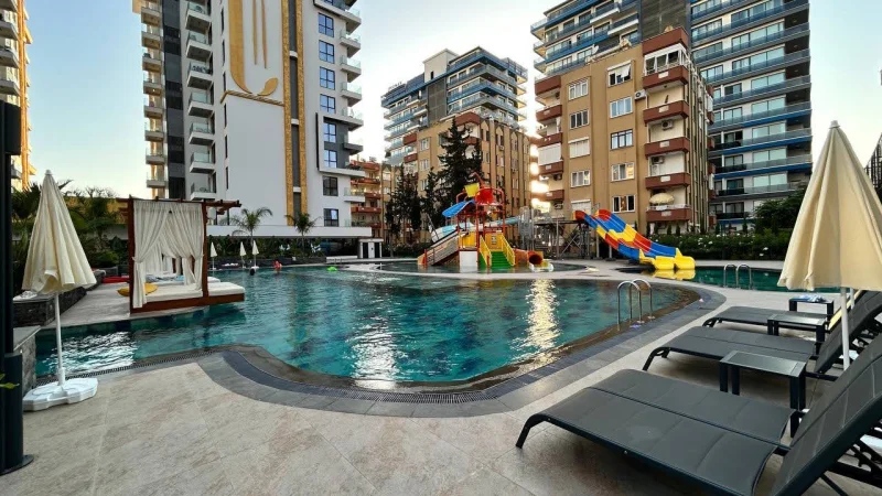 Cebeci Towers'ta Deniz Manzaralı  1+1 Daire