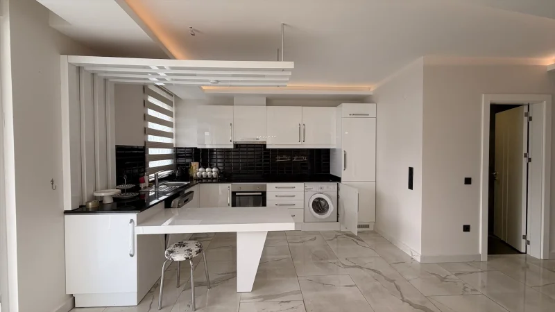1+1 Apartment at Küçüker Sea Star on the Kestel Seafront