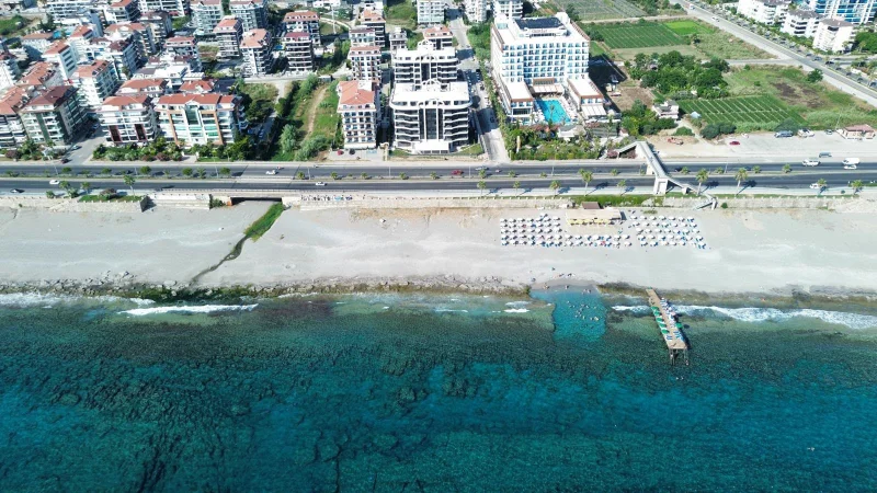 1+1 Wohnung mit Meerblick im Küçüker Palazzo