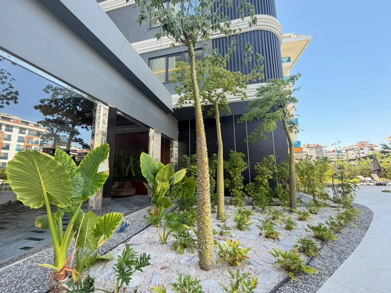 1+1 Wohnung mit Meerblick im Küçüker Palazzo