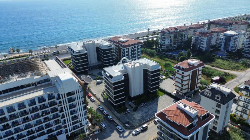 Квартира 1+1 с видом на море в комплексе Küçüker Palazzo