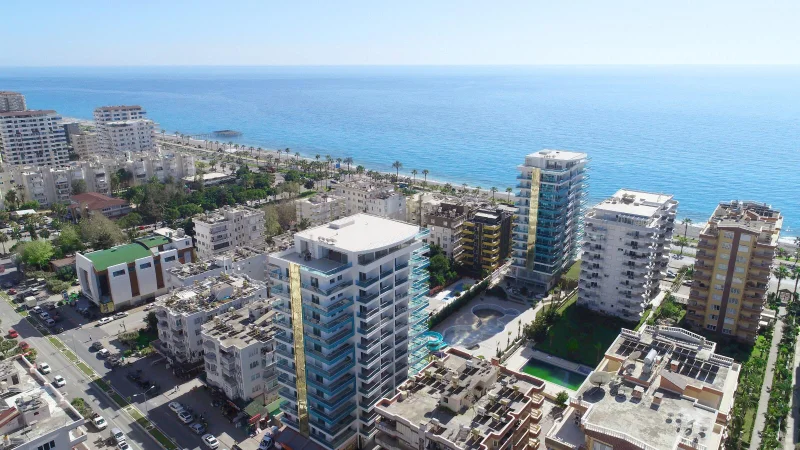 Квартира 1+1 с видом на море в Empire Residence