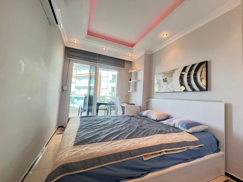 Möblerad 2+1-lägenhet till salu i komplexet Kestel Deluxe i Alanya