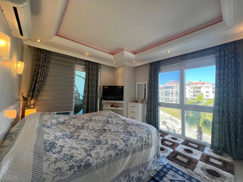 Möblerad 2+1-lägenhet till salu i komplexet Kestel Deluxe i Alanya