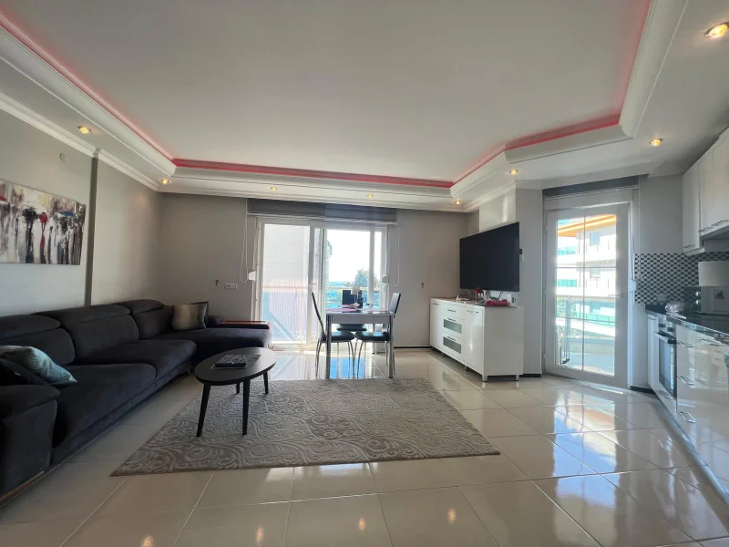 Möblerad 2+1-lägenhet till salu i komplexet Kestel Deluxe i Alanya