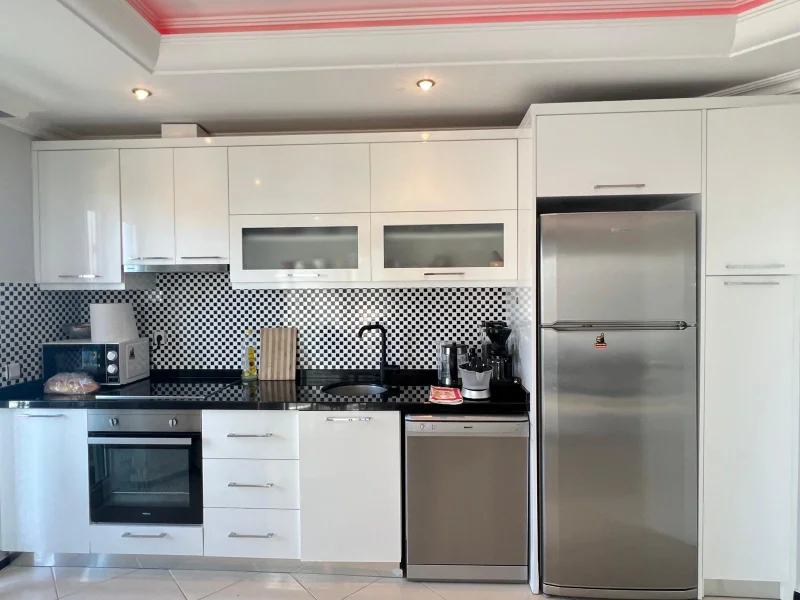 Möblerad 2+1-lägenhet till salu i komplexet Kestel Deluxe i Alanya