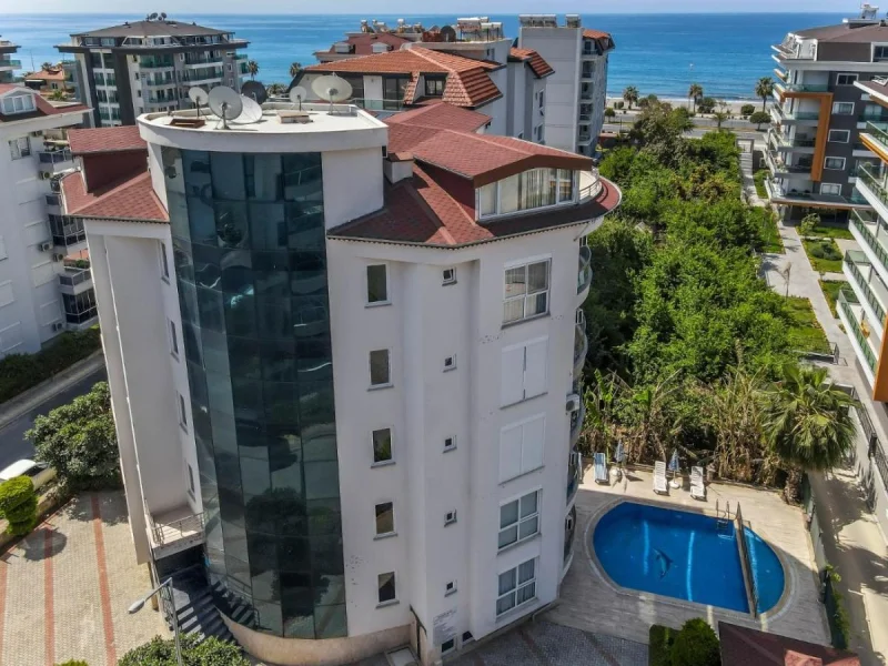 Möblerad 2+1-lägenhet till salu i komplexet Kestel Deluxe i Alanya